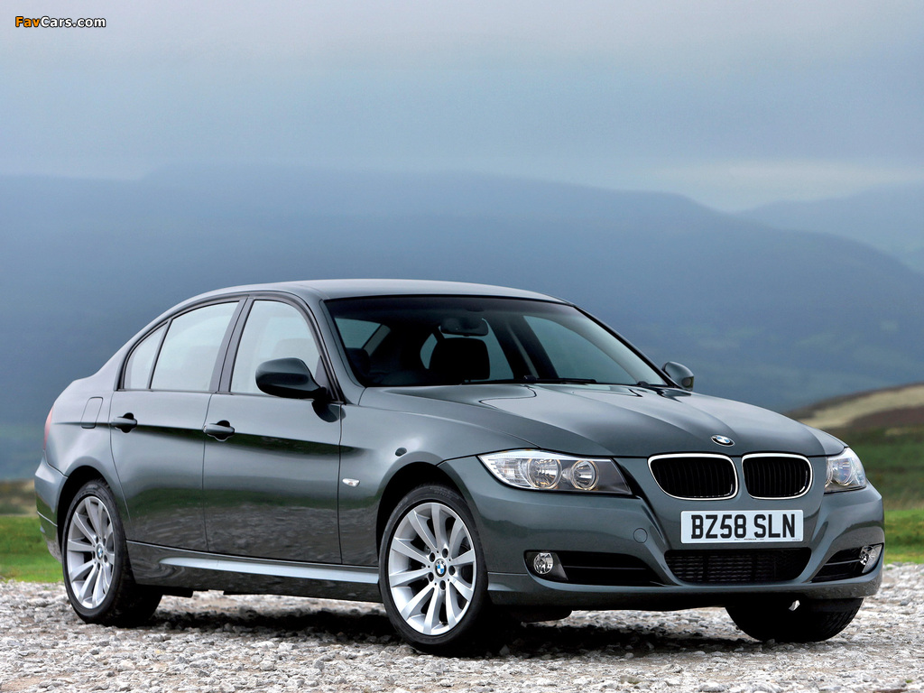 BMW 320d Sedan UK-spec (E90) 2008–11 wallpapers (1024 x 768)