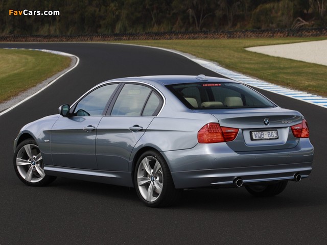 BMW 335i Sedan AU-spec (E90) 2008–11 wallpapers (640 x 480)