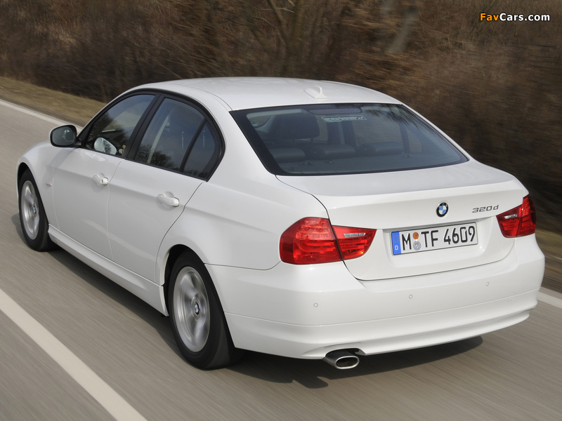 BMW 320d EfficientDynamics Edition (E90) 2009–11 images (800 x 600)