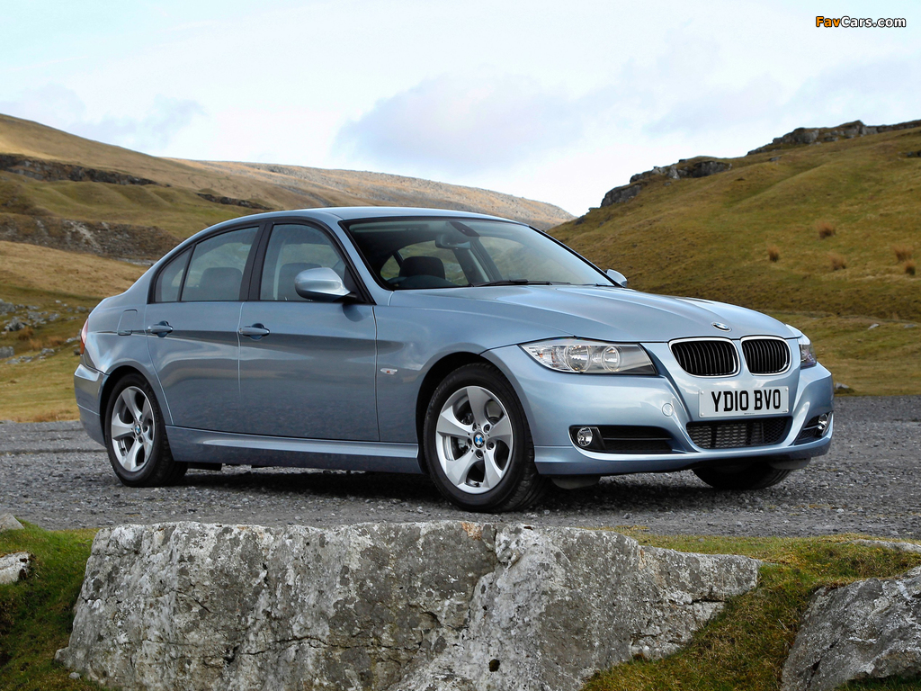 BMW 320d EfficientDynamics Edition UK-spec (E90) 2009–11 wallpapers (1024 x 768)