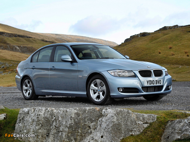 BMW 320d EfficientDynamics Edition UK-spec (E90) 2009–11 wallpapers (640 x 480)
