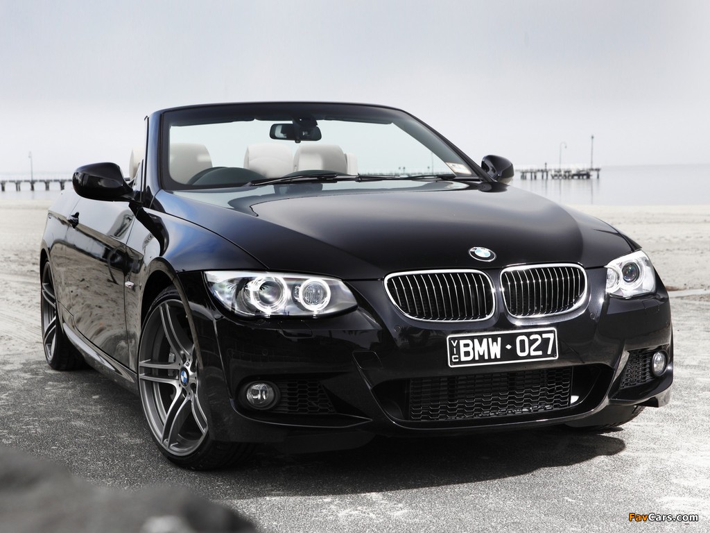 BMW 335i Cabrio M Sports Package AU-spec (E93) 2010 photos (1024 x 768)