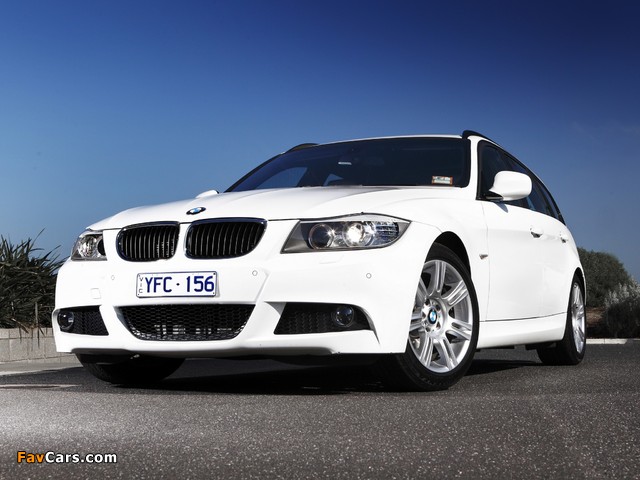 BMW 320d Touring M Sports Package AU-spec (E91) 2011 images (640 x 480)