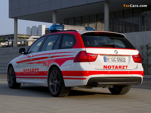 BMW 3 Series Touring Notarzt (E91) 2011–12 pictures (640 x 480)