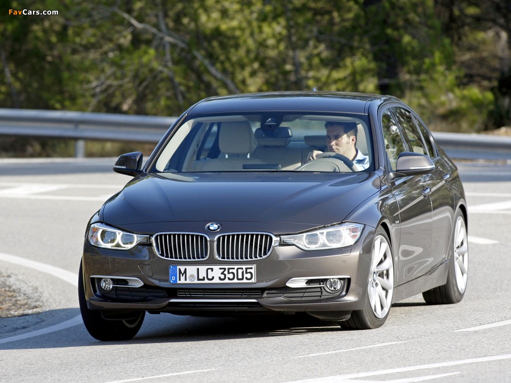 BMW 320d Sedan Modern Line (F30) 2012 images (1024 x 768)