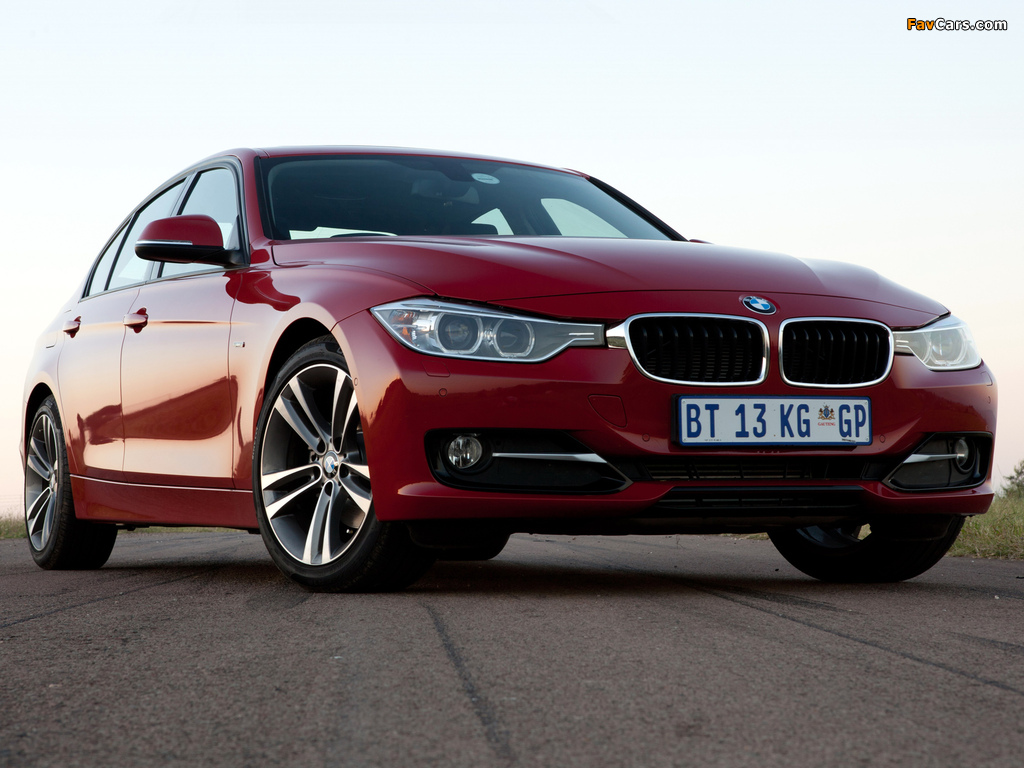 BMW 320d Sedan Sport Line ZA-spec (F30) 2012 images (1024 x 768)