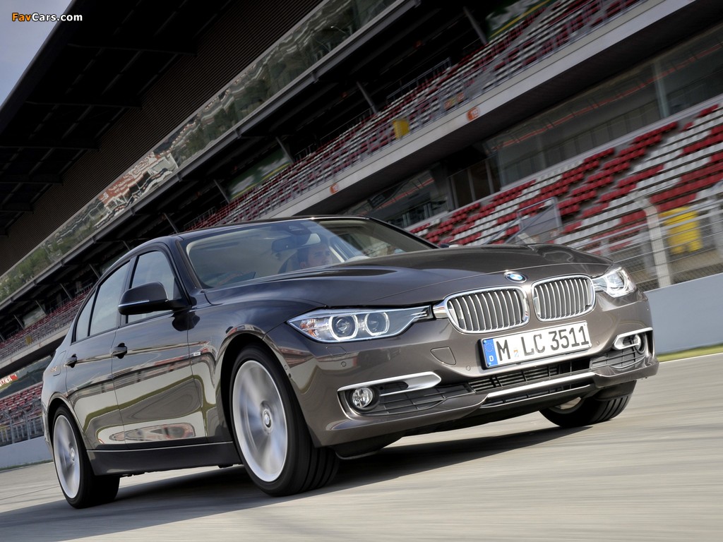 BMW 320d Sedan Modern Line (F30) 2012 pictures (1024 x 768)