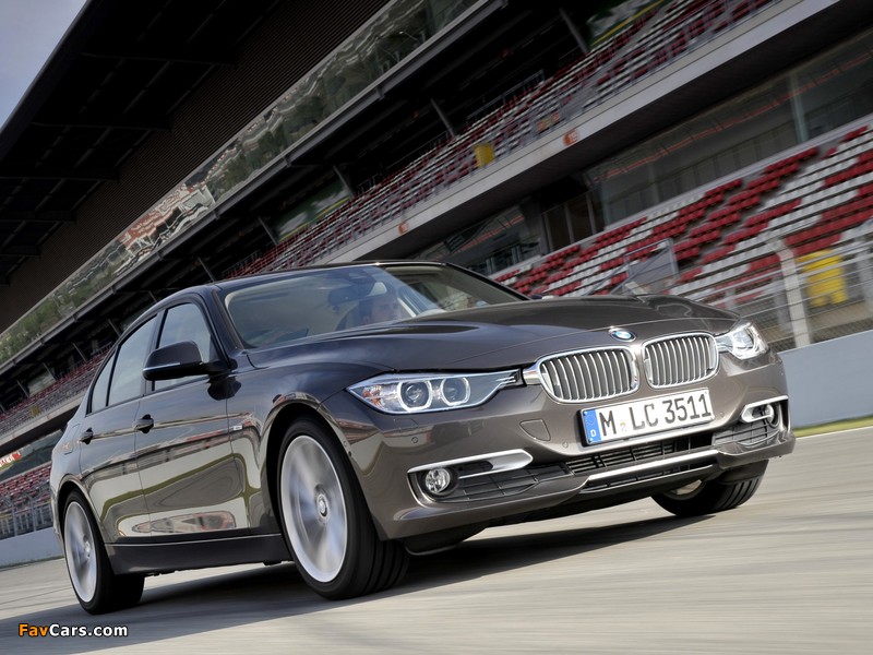 BMW 320d Sedan Modern Line (F30) 2012 pictures (800 x 600)