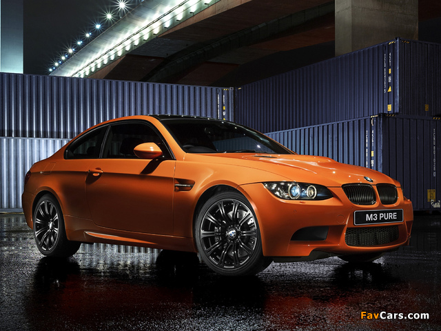 BMW M3 Coupe Pure Edition II (E92) 2012 pictures (640 x 480)