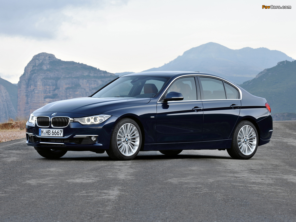 BMW 328i Sedan Luxury Line (F30) 2012 wallpapers (1024 x 768)