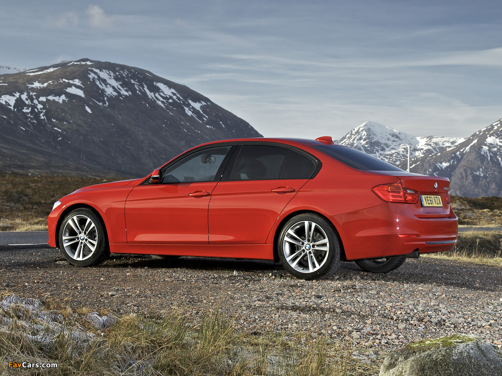 BMW 320d Sedan Sport Line UK-spec (F30) 2012 wallpapers (1024 x 768)