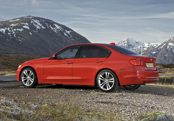 BMW 320d Sedan Sport Line UK-spec (F30) 2012 wallpapers