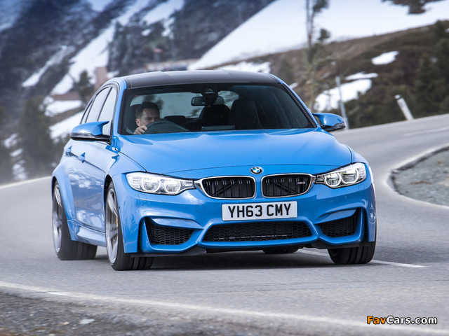 BMW M3 UK-spec (F80) 2014 images (640 x 480)