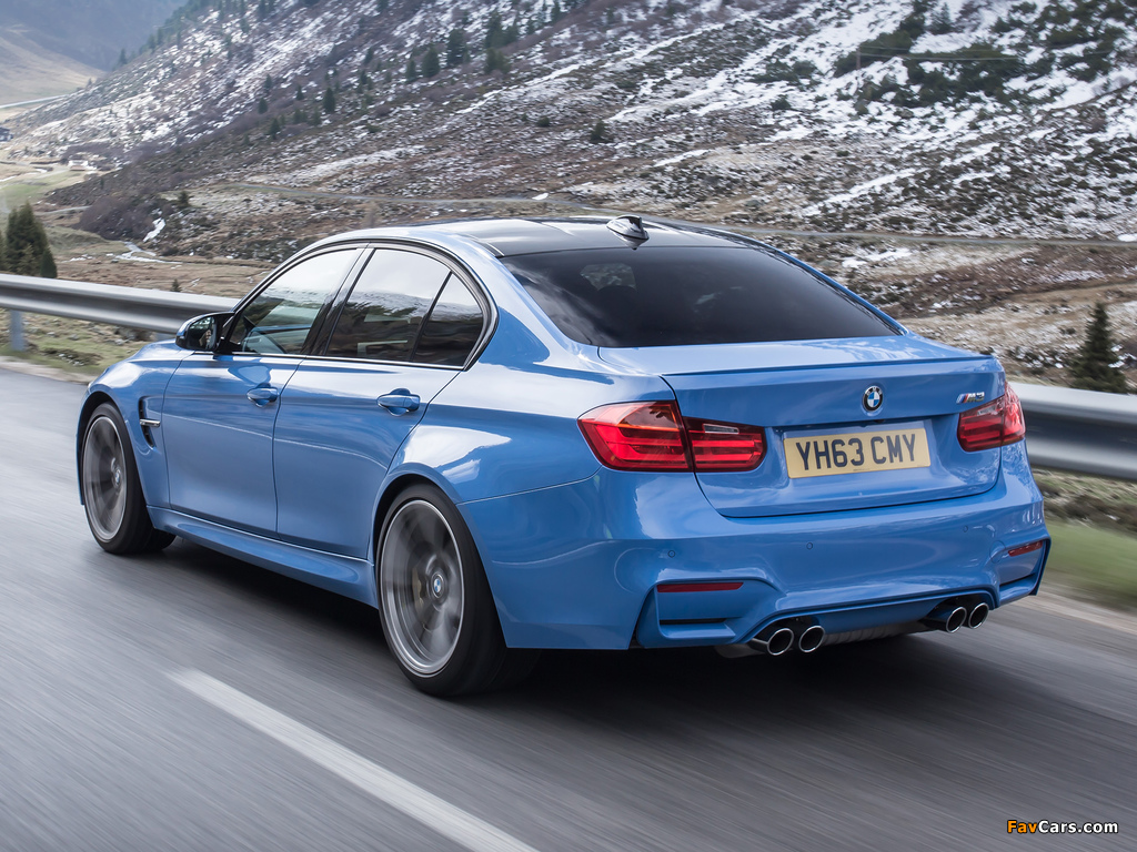 BMW M3 UK-spec (F80) 2014 photos (1024 x 768)