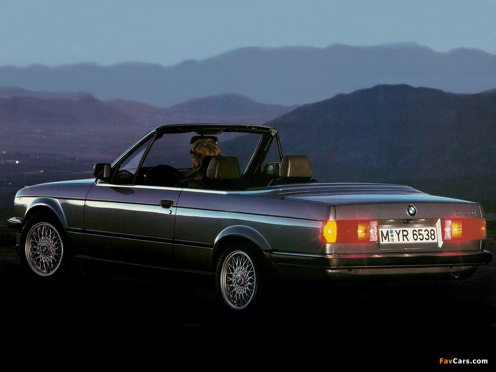 BMW 320i Cabrio (E30) 1986–93 photos (1024 x 768)