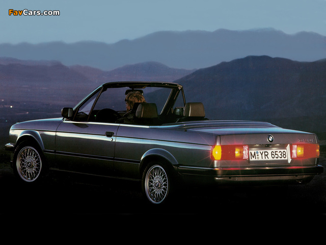 BMW 320i Cabrio (E30) 1986–93 photos (640 x 480)