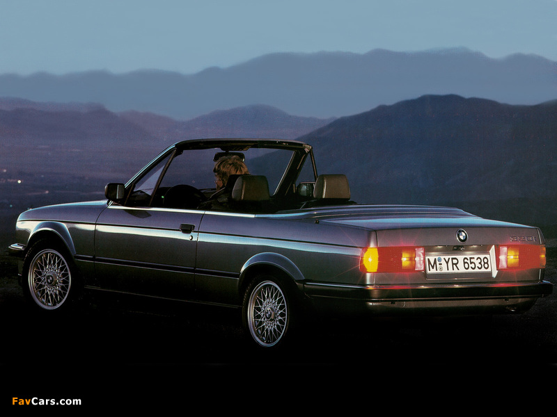 BMW 320i Cabrio (E30) 1986–93 photos (800 x 600)