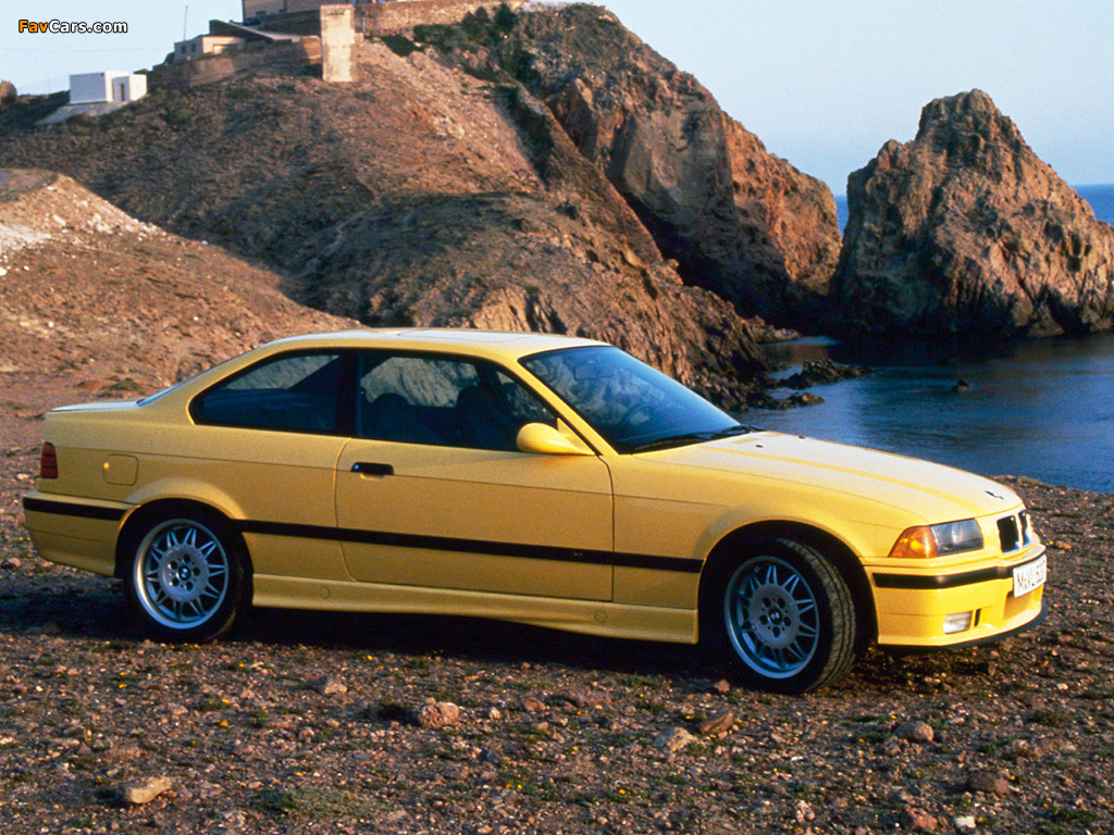 BMW M3 Coupe (E36) 1992–98 wallpapers (1024 x 768)