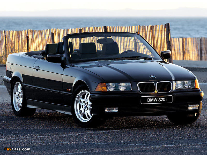 BMW 320i Cabrio (E36) 1993–99 wallpapers (800 x 600)