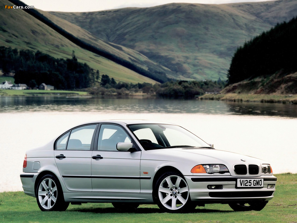BMW 320d Sedan UK-spec (E46) 1998–2001 wallpapers (1024 x 768)