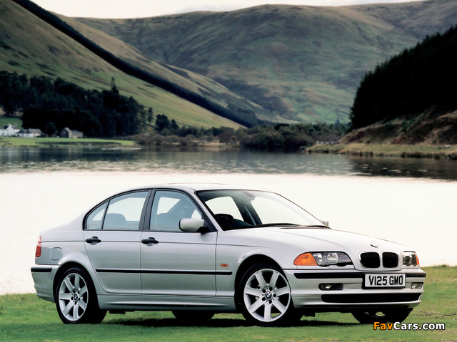 BMW 320d Sedan UK-spec (E46) 1998–2001 wallpapers (640 x 480)