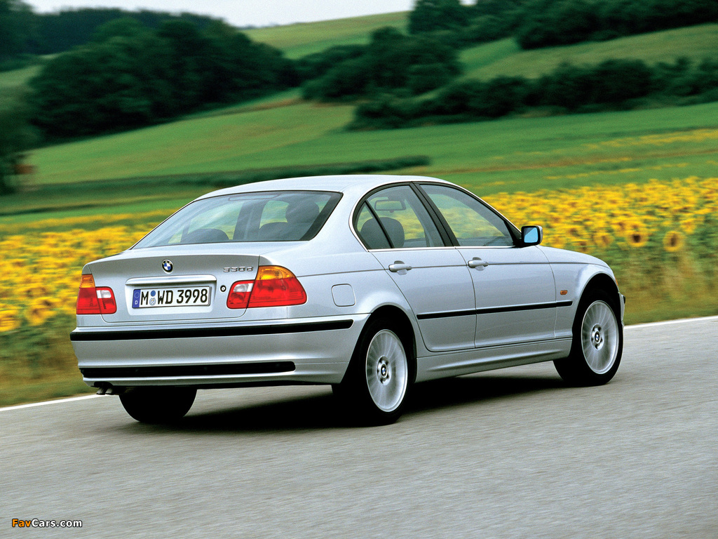 BMW 330d Sedan (E46) 1999–2001 photos (1024 x 768)