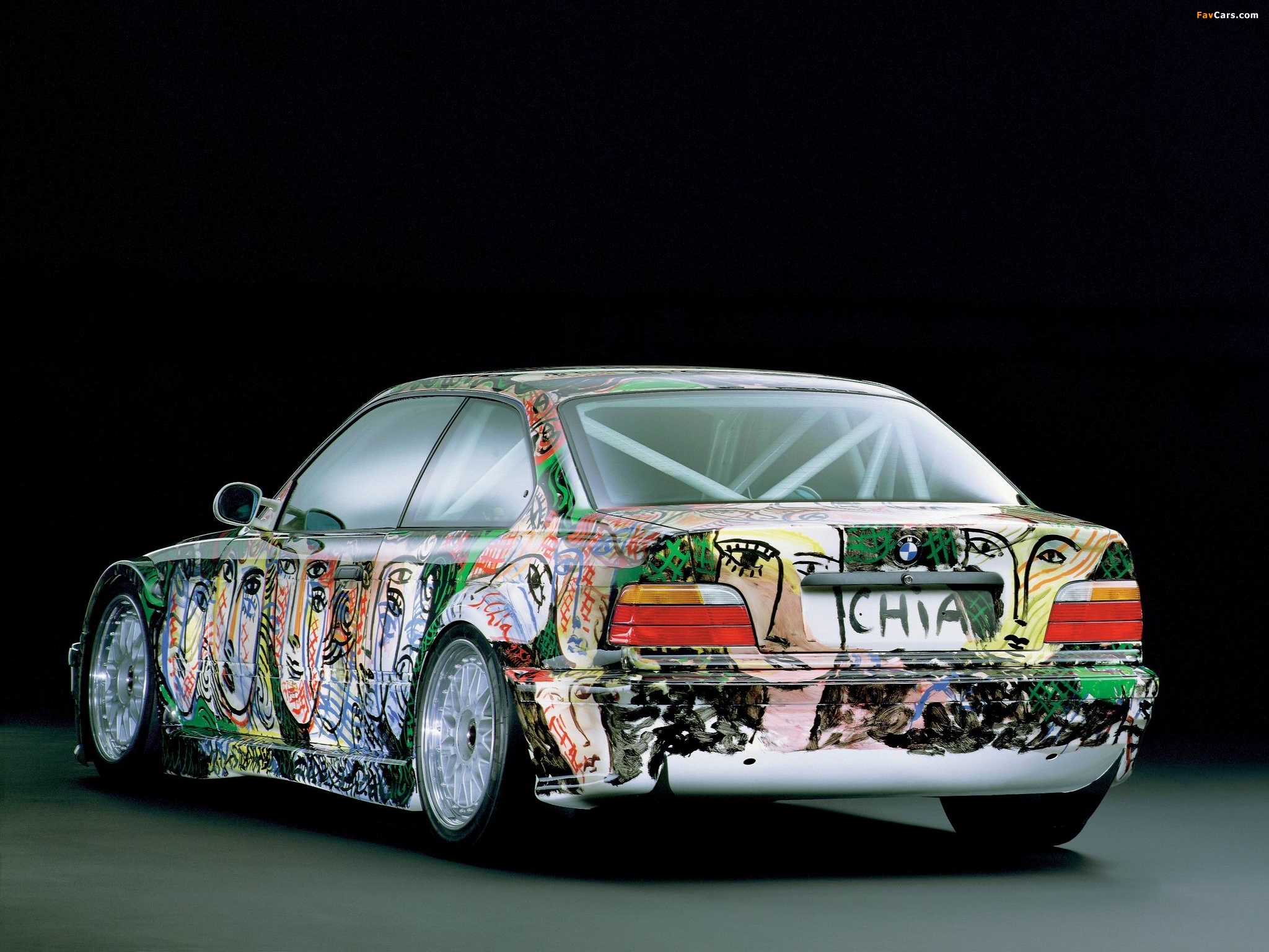 Images of BMW 3er Coupe Art Car by Sandro Chia (E36) 1992 (2048 x 1536)