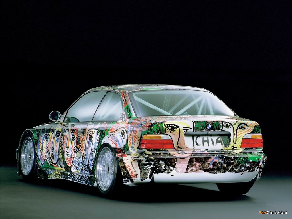 Images of BMW 3er Coupe Art Car by Sandro Chia (E36) 1992 (1024 x 768)