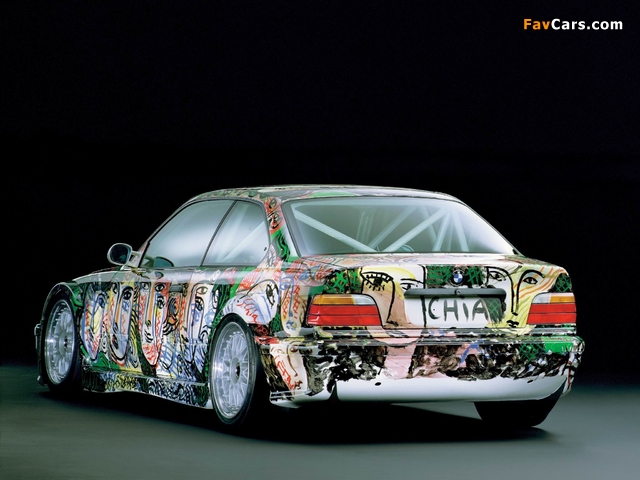 Images of BMW 3er Coupe Art Car by Sandro Chia (E36) 1992 (640 x 480)
