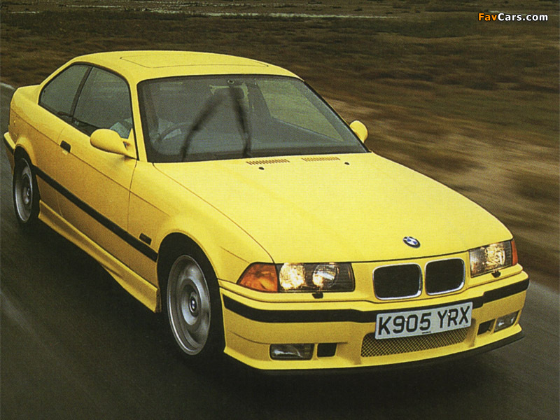 Images of BMW M3 Coupe UK-spec (E36) 1993–98 (800 x 600)