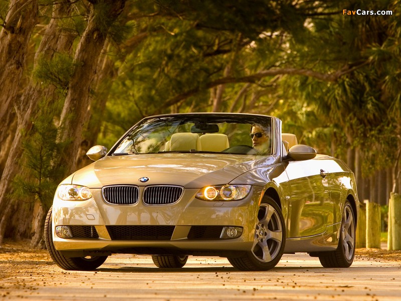 Images of BMW 328i Cabrio US-spec (E93) 2007–10 (800 x 600)