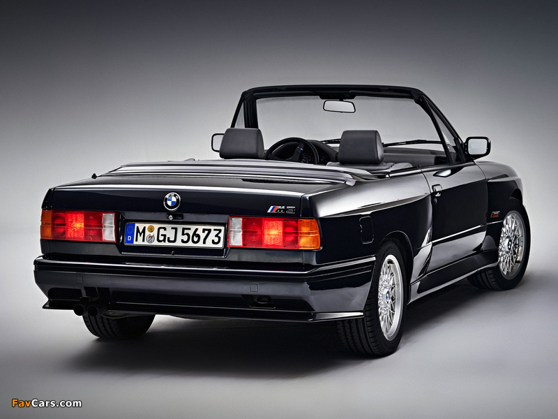 Photos of BMW M3 Cabrio (E30) 1988–91 (800 x 600)