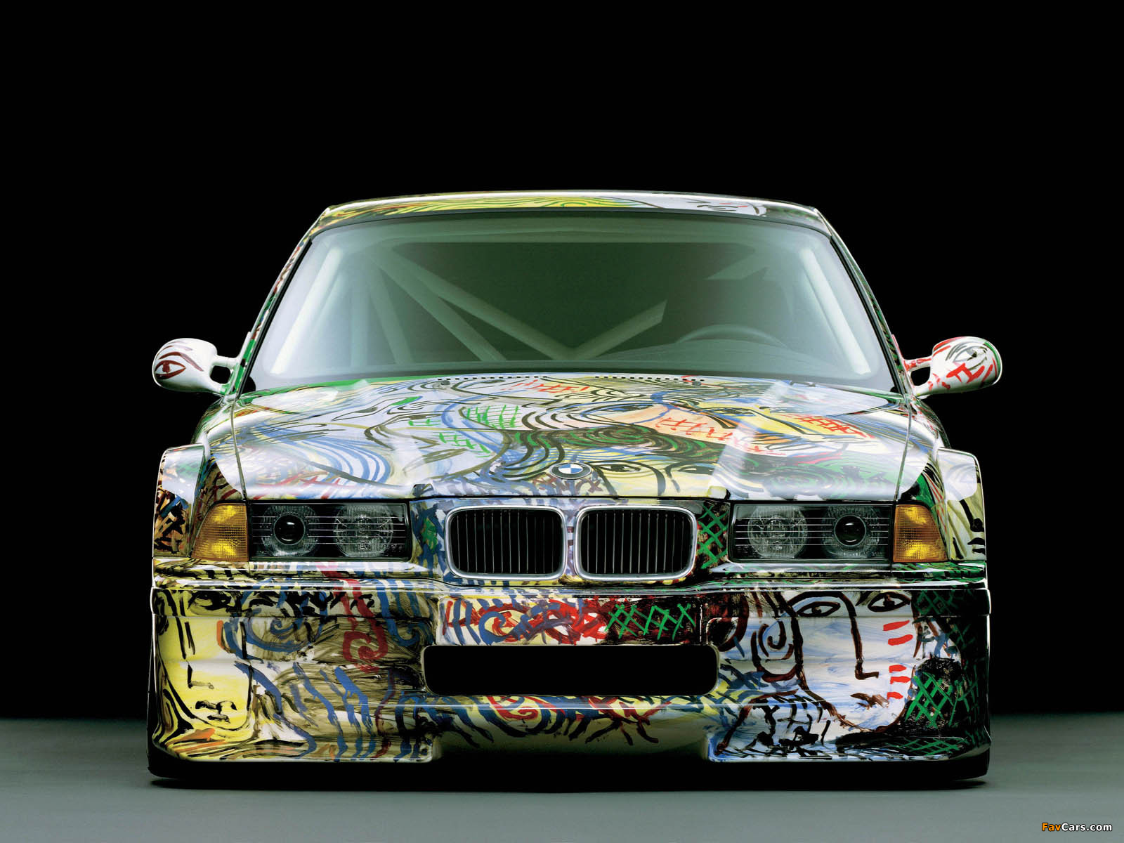 Photos of BMW 3er Coupe Art Car by Sandro Chia (E36) 1992 (1600 x 1200)