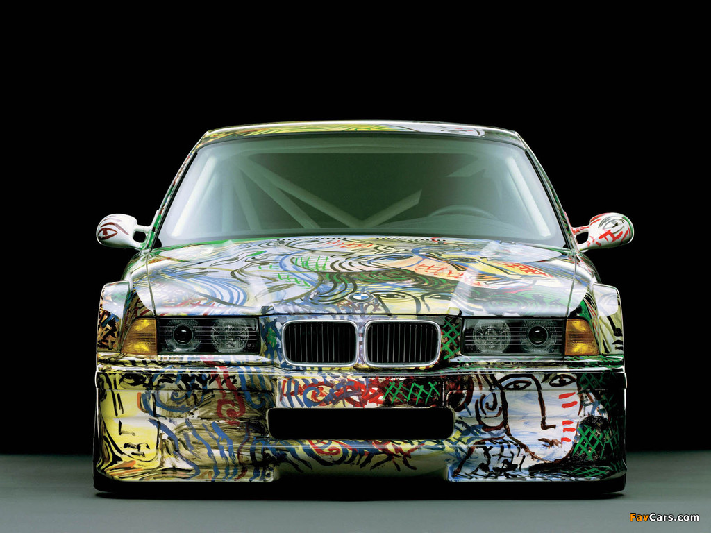 Photos of BMW 3er Coupe Art Car by Sandro Chia (E36) 1992 (1024 x 768)
