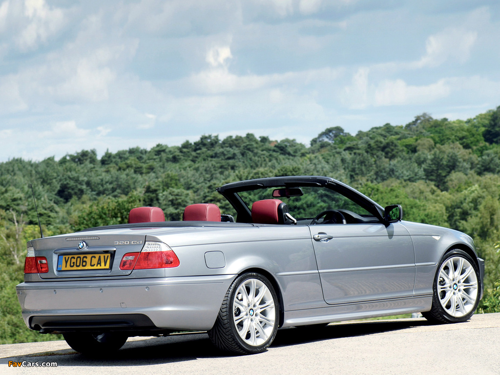 Photos of BMW 320Cd Cabrio M Sports Package (E46) 2006 (1024 x 768)