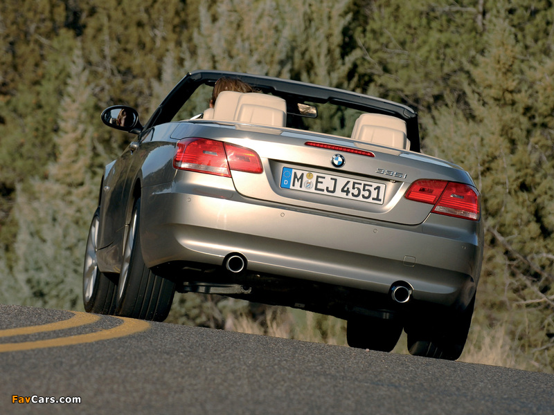 Photos of BMW 335i Cabrio (E93) 2007–10 (800 x 600)