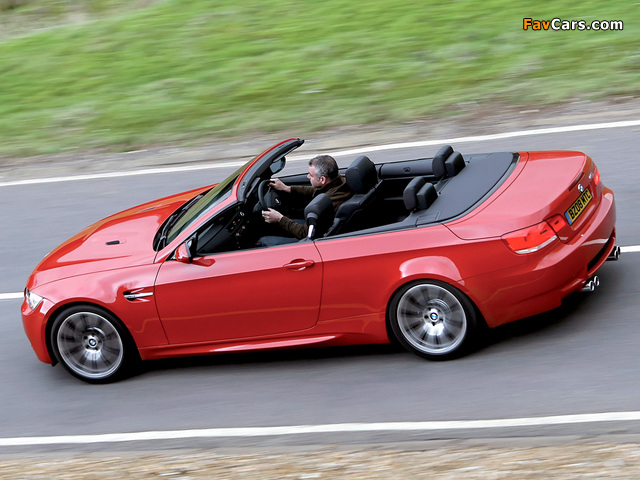 Photos of BMW M3 Cabrio UK-spec (E93) 2008 (640 x 480)