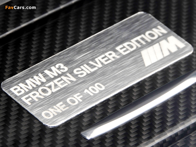 Photos of BMW M3 Coupe Frozen Silver Edition (E92) 2012 (640 x 480)