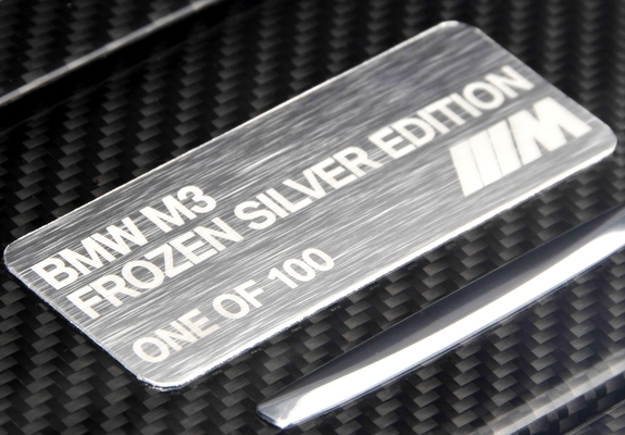 Photos of BMW M3 Coupe Frozen Silver Edition (E92) 2012