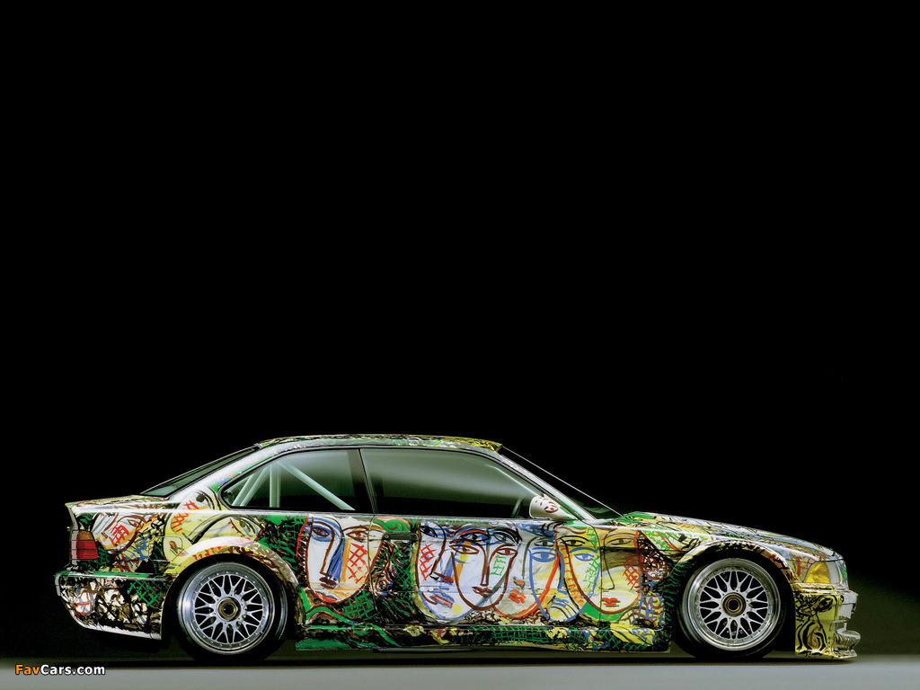 Pictures of BMW 3er Coupe Art Car by Sandro Chia (E36) 1992 (1024 x 768)