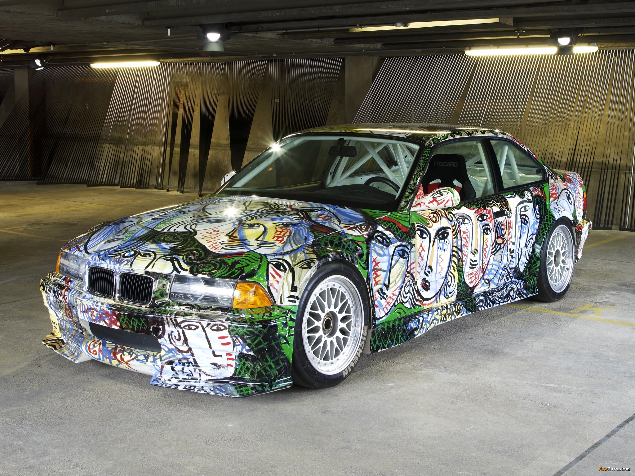 Pictures of BMW 3er Coupe Art Car by Sandro Chia (E36) 1992 (2048 x 1536)