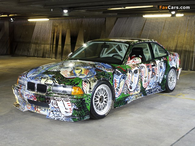 Pictures of BMW 3er Coupe Art Car by Sandro Chia (E36) 1992 (640 x 480)