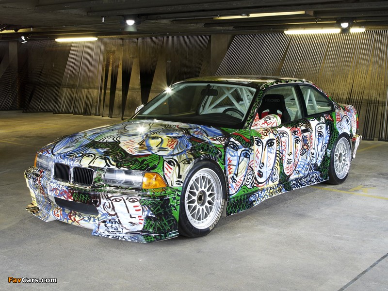 Pictures of BMW 3er Coupe Art Car by Sandro Chia (E36) 1992 (800 x 600)