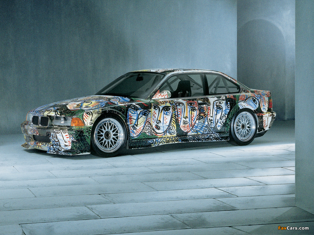 Pictures of BMW 3er Coupe Art Car by Sandro Chia (E36) 1992 (1024 x 768)