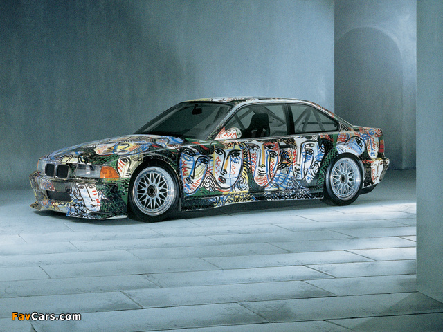 Pictures of BMW 3er Coupe Art Car by Sandro Chia (E36) 1992 (640 x 480)