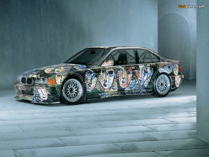Pictures of BMW 3er Coupe Art Car by Sandro Chia (E36) 1992 (800 x 600)