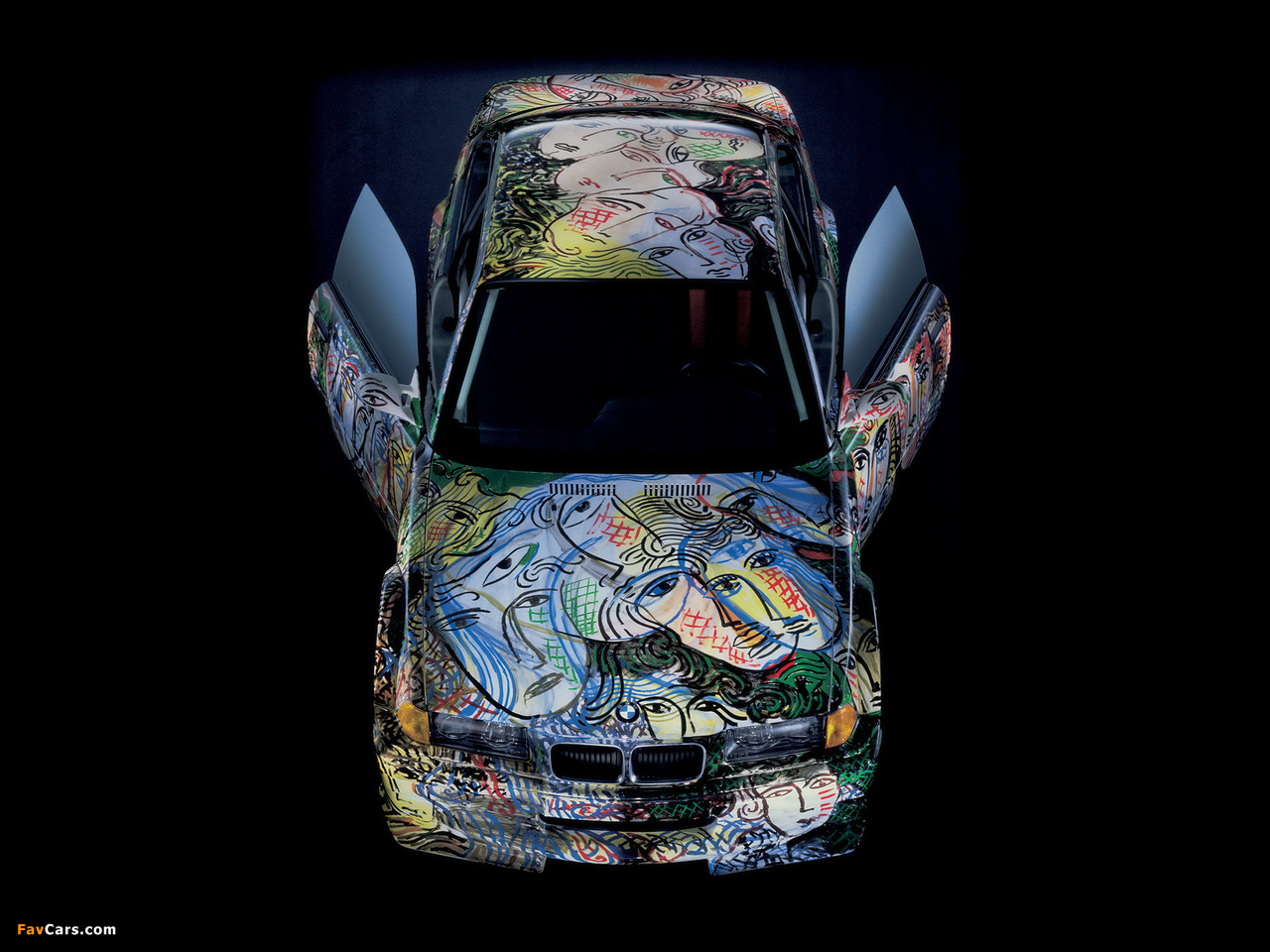 Pictures of BMW 3er Coupe Art Car by Sandro Chia (E36) 1992 (1280 x 960)