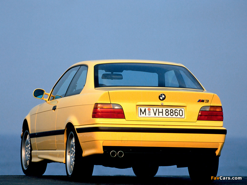 Pictures of BMW M3 Coupe (E36) 1992–98 (800 x 600)