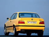 Pictures of BMW M3 Coupe (E36) 1992–98