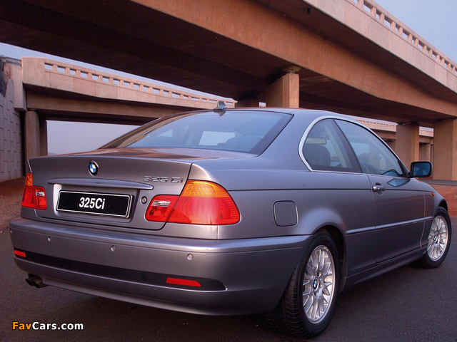 Pictures of BMW 325Ci Coupe ZA-spec (E46) 2003–06 (640 x 480)